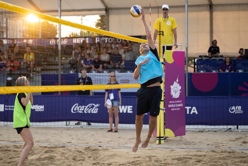 Beachvolleyball im City Cluster in Berlin Mitte