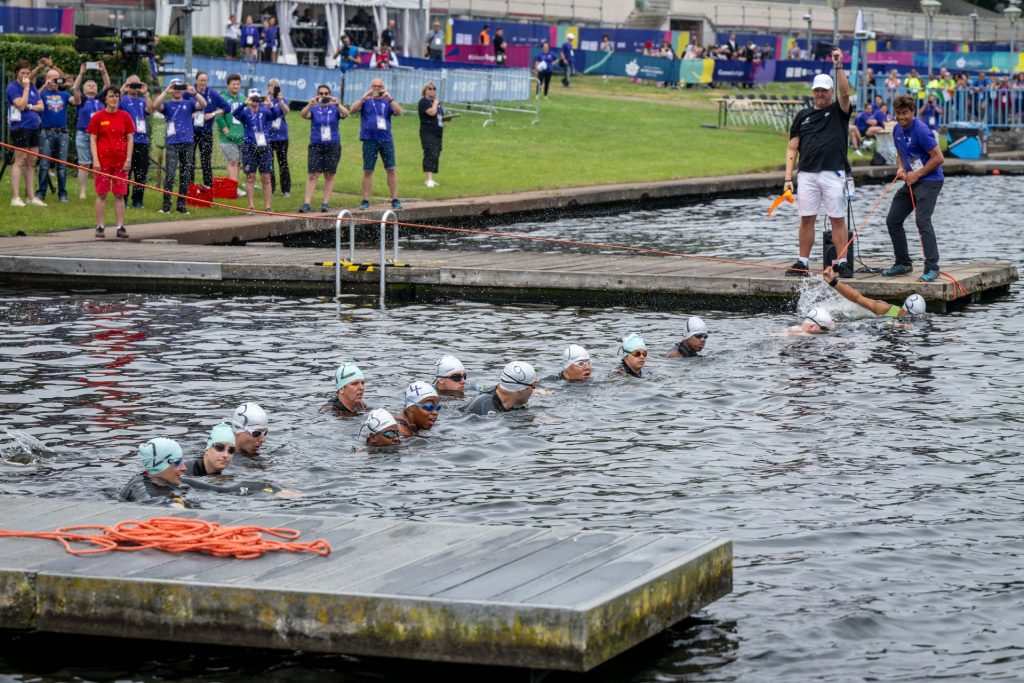 Freiwasserschwimmen in Grünau