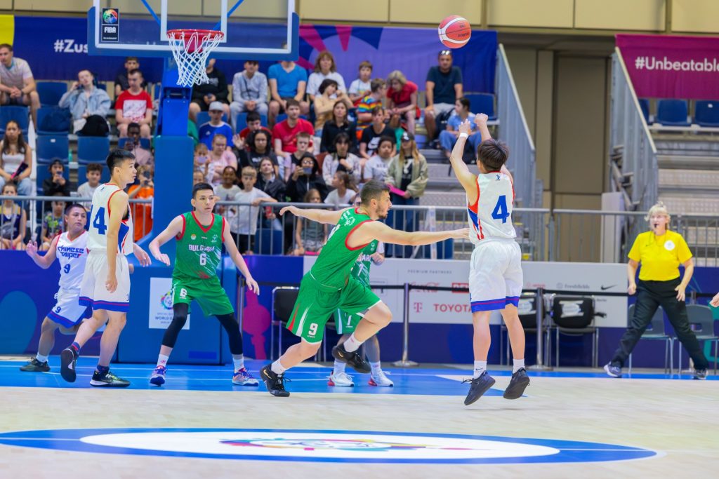 Basketball-Wettkampf in der Messe Berlin