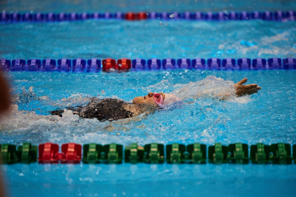 Wettkampf in der Schwimm- und Sprunghalle im Europasportpark